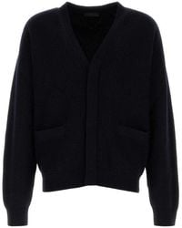 Prada - Dark Cashmere Cardigan - Lyst