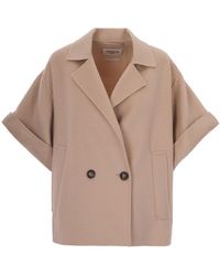 Weekend by Maxmara - Solid Notched Lapel Trench Coat - Lyst
