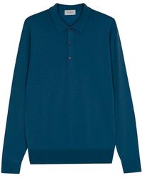 John Smedley - Wool Polo Collar Sweater - Lyst