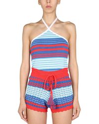 Gallo - Stripes Halter Neck Top - Lyst