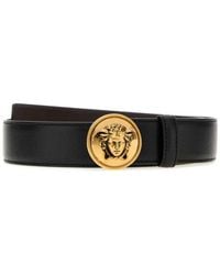 Versace - Logo Buckle Belt - Lyst