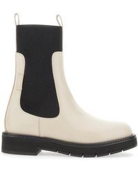 Ferragamo - Color Block Round Toe Boot - Lyst