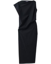 Jacquemus - Solid Boat Neck Midi Dress - Lyst
