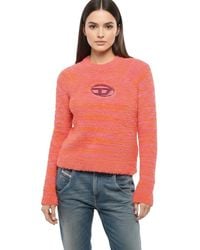 DIESEL - Logo Crew Neck Sweater - Lyst