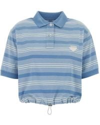 Prada - Light Solid Shirt Collar Polo - Lyst
