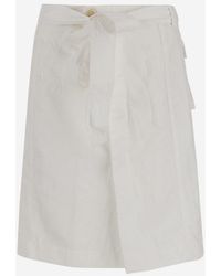 Ferragamo - Wallet Skirt Made Of Cotton Blend - Lyst