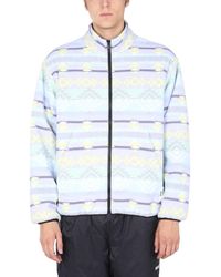 MSGM - Abstract Mock Collar Jacket - Lyst