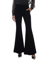 Saint Laurent - Flared Flat Front Pants - Lyst
