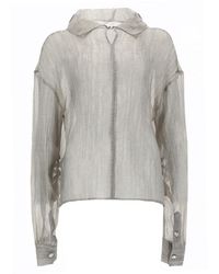 THE GARMENT - Solid Shirt Collar Top - Lyst