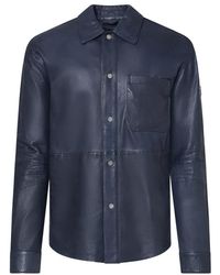 Peuterey - Solid Shirt Collar Jacket - Lyst
