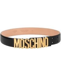 Moschino - Logo Buckle Belt - Lyst