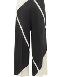Alberta Ferretti - Loose Flat Front Pants - Lyst