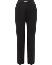 MSGM - Straight Flat Front Pants - Lyst