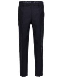 Etro - Slim Flat Front Pants - Lyst