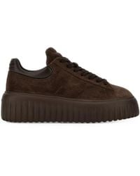Hogan - H-Stripes Leather Sneakers - Lyst