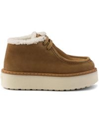 Prada - Suede Chukka Boots - Lyst