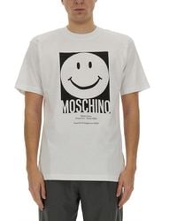Moschino - Logo Crew Neck T-Shirt - Lyst