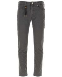 Incotex - Logo-Patch Straight-Leg Jeans - Lyst