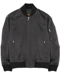 BOSS - Solid Mock Collar Jacket - Lyst