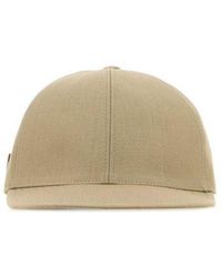 Prada - Sand Solid Baseball Hat - Lyst