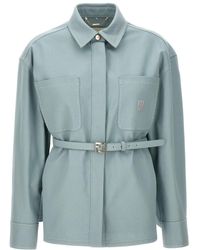 Fendi Go-To ジャケット FENDI 'ff labyrinth jacquard go to jacket Blue Fendi