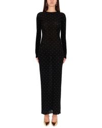 Rabanne - Embellished Round Neck Maxi Dress - Lyst