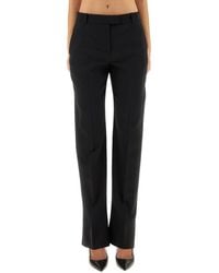 McQueen - Straight Flat Front Pants - Lyst