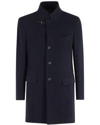 Fay - Long Buttoned Coat - Lyst