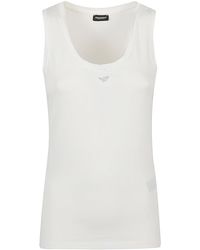 Emporio Armani - Sleeveless Strass Top - Lyst