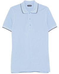 Tom Ford - Piquet Cotton Polo Shirt - Lyst