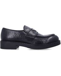 Prada - Logo Classic Loafers - Lyst