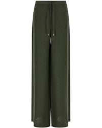 Max Mara - Dark Straight Drawstring Pants - Lyst