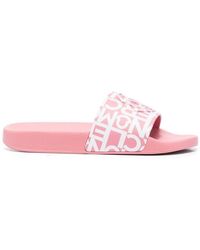 Moncler - Jeanne All Over Logo Sliders - Lyst