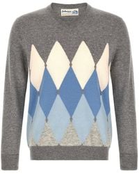 Ballantyne - Geometric V Neck Sweater - Lyst