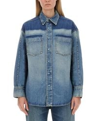 Victoria Beckham - Oversized Denim Shirt - Lyst