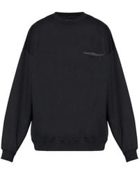 Y-3 - Logo-Printed Crew Neck Sweatshirt - Lyst