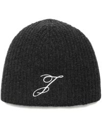 Jacquemus - Dark Embroidered Beanie Hat - Lyst