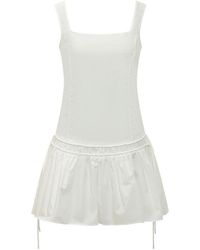 Pinko - Square Neck Mini Dress - Lyst