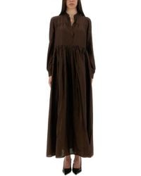 Aspesi - Oversized Cotton Maxi Dress - Lyst