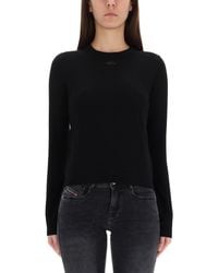 DIESEL - Solid Crew Neck Sweater - Lyst