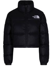 The North Face - Cropped Puffer Jacket With Goose Down Insulation And Adjustable Hem - Lyst