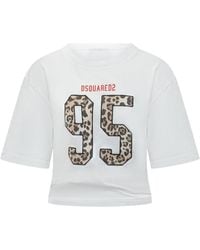 DSquared² - Graphic Crew Neck T-Shirt - Lyst