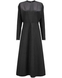 Victoria Beckham - Round Neck Maxi Dress - Lyst