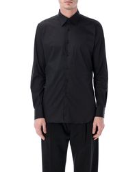 Xacus - Slim Solid Shirt - Lyst