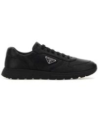 Prada - Solid Logo Sneakers - Lyst