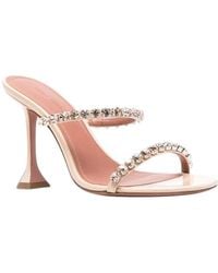 AMINA MUADDI - Embellished Gigi Heels - Lyst