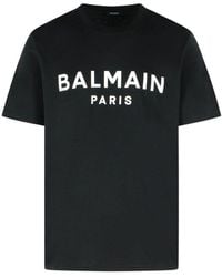 Balmain - Cotton T-Shirt - Lyst
