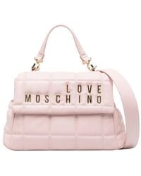 Love Moschino - Light Logo Medium Satchel - Lyst