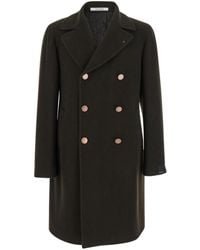 Tagliatore - 'Arden' Double-Breasted Coat With Notched Revers - Lyst