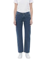 Off-White c/o Virgil Abloh - Straight High Rise Jeans - Lyst